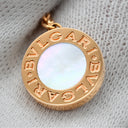 ブルガリ BVLGARI ブルガリブルガリ ピンクゴールド K18PG ダイヤモンド マザーオブパール ピアス Au750 ダイヤ ドロップ スイング マザーオブパール シェル