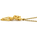 カレライカレラ Carrera y Carrera エデン アダムとイブ イエローゴールド K18YG ネックレス K18YG Au750 18K マットフィニッシュ 彫刻