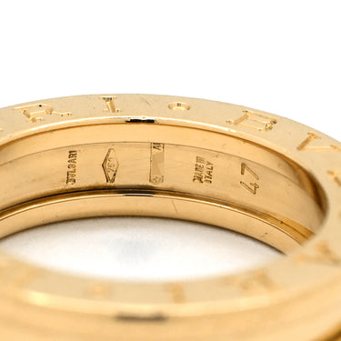ブルガリ BVLGARI ビーゼロワン B-zero1 リング XS イエローゴールド K18YG #47(JP7) リング 指輪 Au750 18K 18金 7.5号