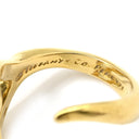 ティファニー Tiffany & Co オープンハート イエローゴールド K18YG リング 指輪 T＆Co. エルサ ペレッティ Au750 K18 18金 YG 11号
