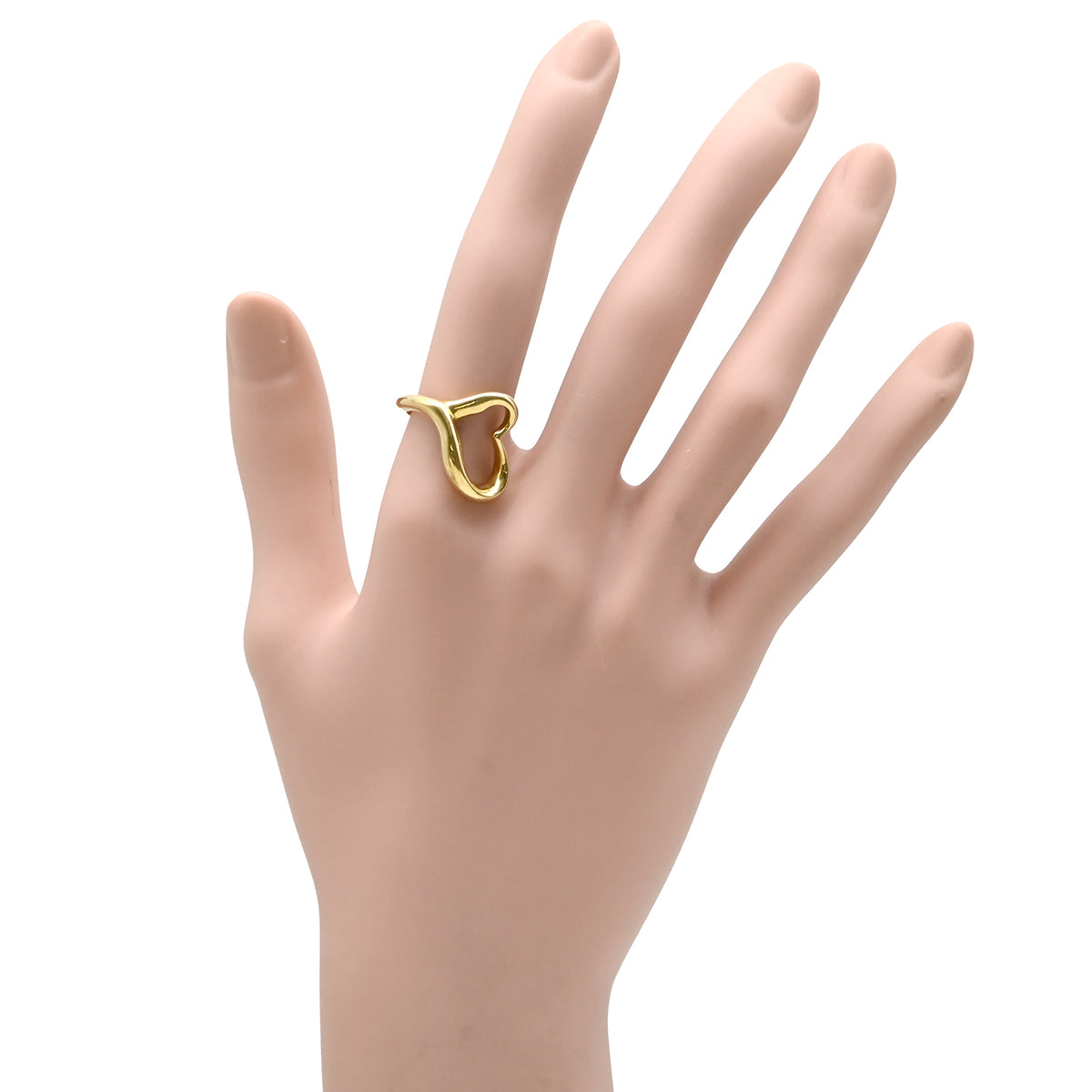 ティファニー Tiffany & Co オープンハート イエローゴールド リング