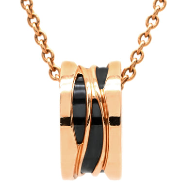 ブルガリ BVLGARI ビーゼロワン レジェンド ネックレス CL858532 ピンクゴールド×ブラック K18PG セラミック ネックレス 黒 B-zero1 750 18K PG 18金 ペンダント