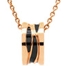ブルガリ BVLGARI ビーゼロワン レジェンド ネックレス CL858532 ピンクゴールド×ブラック K18PG セラミック ネックレス 黒 B-zero1 750 18K PG 18金 ペンダント
