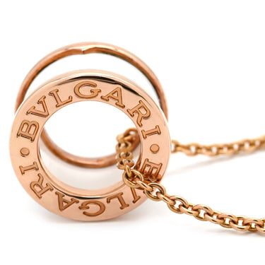 ブルガリ BVLGARI ビーゼロワン ネックレス 346082 ピンクゴールド×ホワイト K18PG セラミック ネックレス B-zero1 ペンダント Au750 PG 18K 白