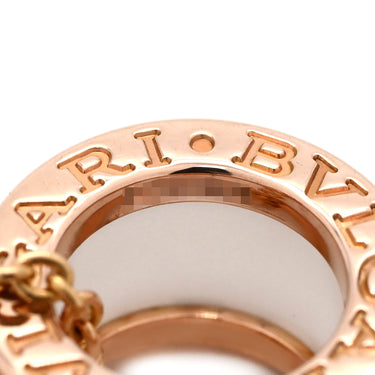 ブルガリ BVLGARI ビーゼロワン ネックレス 346082 ピンクゴールド×ホワイト K18PG セラミック ネックレス B-zero1 ペンダント Au750 PG 18K 白