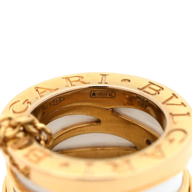 ブルガリ BVLGARI ビーゼロワン レジェンド CL858579 ホワイト×ピンクゴールド K18PG セラミック ネックレス B-zero1 K18PG Au750 18K 18金 白セラミック