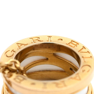 ブルガリ BVLGARI ビーゼロワン レジェンド CL858579 ホワイト×ピンクゴールド K18PG セラミック ネックレス B-zero1 K18PG Au750 18K 18金 白セラミック