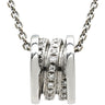 ブルガリ BVLGARI ビーゼロワン ダイヤ ホワイトゴールド K18WG ダイヤモンド ネックレス B-zero1 ペンダント 18K 750WG 旧金具