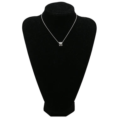 ブルガリ BVLGARI ビーゼロワン ダイヤ ホワイトゴールド K18WG ダイヤモンド ネックレス B-zero1 ペンダント 18K 750WG 旧金具