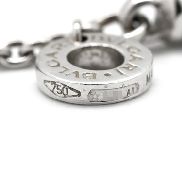 ブルガリ BVLGARI ビーゼロワン ダイヤ ホワイトゴールド K18WG ダイヤモンド ネックレス B-zero1 ペンダント 18K 750WG 旧金具
