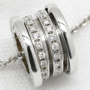 ブルガリ BVLGARI ビーゼロワン ダイヤ ホワイトゴールド K18WG ダイヤモンド ネックレス B-zero1 ペンダント 18K 750WG 旧金具