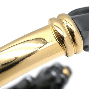 カルティエ Cartier パンテール ドゥ カルティエ ブラックXイエローゴールド K18YG シルバー800 ブレスレット バングル 18K シルバリウム ヴィンテージ
