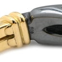 カルティエ Cartier パンテール ドゥ カルティエ ブラックXイエローゴールド K18YG シルバー800 ブレスレット バングル 18K シルバリウム ヴィンテージ