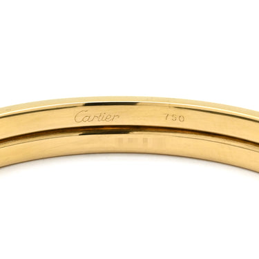 カルティエ Cartier パンテール ドゥ カルティエ ブラックXイエローゴールド K18YG シルバー800 ブレスレット バングル 18K シルバリウム ヴィンテージ