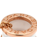 ブルガリ BVLGARI ビーゼロワン 346082 ピンクゴールド×ホワイト K18PG セラミック ネックレス B-zero1 Au750 18K 18金 白セラミック
