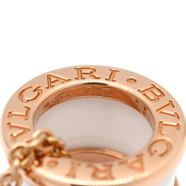 ブルガリ BVLGARI ビーゼロワン 346082 ピンクゴールド×ホワイト K18PG セラミック ネックレス B-zero1 Au750 18K 18金 白セラミック