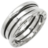 ブルガリ BVLGARI ビーゼロワン B-zero1 2バンドリング ホワイトゴールド K18WG #56(JP16) リング 指輪 750 18金 WG 15号