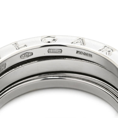 ブルガリ BVLGARI ビーゼロワン B-zero1 2バンドリング ホワイトゴールド K18WG #56(JP16) リング 指輪 750 18金 WG 15号