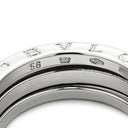 ブルガリ BVLGARI ビーゼロワン B-zero1 2バンドリング ホワイトゴールド K18WG #56(JP16) リング 指輪 750 18金 WG 15号