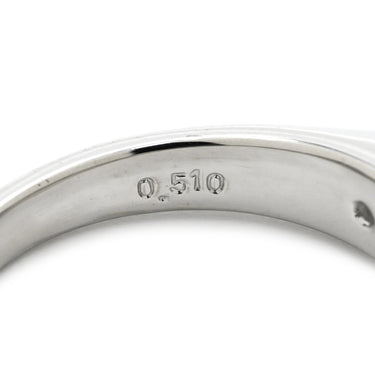 タサキ TASAKI ダイヤモンドリング 0.510ct プラチナシルバー Pt900 ダイヤモンド リング 指輪 Pt900 ラウンドブリリアントカット 14号
