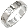 カルティエ Cartier ミニラブリング 1Pダイヤ B4050500 ホワイトゴールド K18WG ダイヤモンド #47(JP7) リング 指輪 スモールモデル LOVE Ring 750 18K WG 18金 7号
