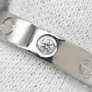 カルティエ Cartier ミニラブリング 1Pダイヤ B4050500 ホワイトゴールド K18WG ダイヤモンド #47(JP7) リング 指輪 スモールモデル LOVE Ring 750 18K WG 18金 7号