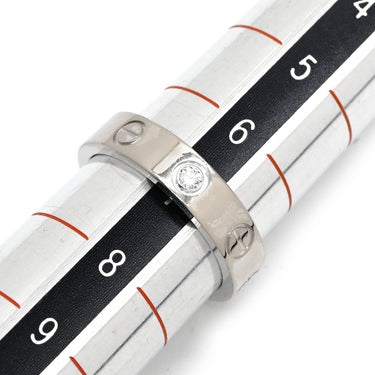 カルティエ Cartier ミニラブリング 1Pダイヤ B4050500 ホワイトゴールド K18WG ダイヤモンド #47(JP7) リング 指輪 スモールモデル LOVE Ring 750 18K WG 18金 7号
