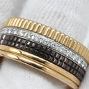 ブシュロン BOUCHERON キャトル クラシック ラージ JRG0062353 4カラー K18YG K18PG K18WG ブラウンPVD ダイヤモンド #T70 リング 指輪 ダイヤ Au750 18K ブラウンPVD 29号