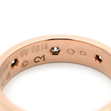 カルティエ Cartier LOVE ミニラブリング ピンクゴールド K18PG ダイヤモンド #48(JP8) リング 指輪 LOVE Ring 750 18K PG 18金 フルダイヤモンド 8P 8粒 8号