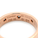 カルティエ Cartier LOVE ミニラブリング ピンクゴールド K18PG ダイヤモンド #48(JP8) リング 指輪 LOVE Ring 750 18K PG 18金 フルダイヤモンド 8P 8粒 8号