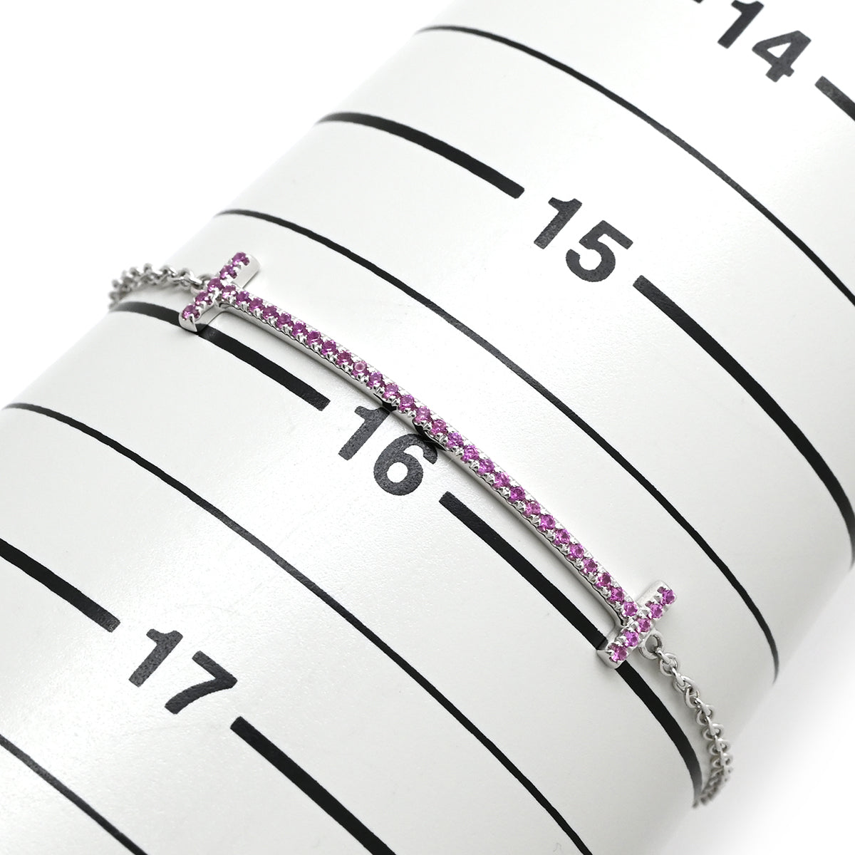 ティファニー Tiffany & Co Tスマイル ピンクサファイア ミディアム