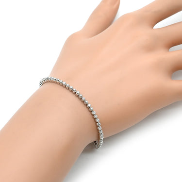 デビアス DE BEERS LINE ダイヤモンド ブレスレット ホワイトゴールド K18WG ダイヤモンド ブレスレット Au750 K18WG LINE テニスブレスレット 0.50ct
