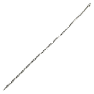 デビアス DE BEERS LINE ダイヤモンド ブレスレット ホワイトゴールド K18WG ダイヤモンド ブレスレット Au750 K18WG LINE テニスブレスレット 0.50ct