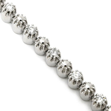 デビアス DE BEERS LINE ダイヤモンド ブレスレット ホワイトゴールド K18WG ダイヤモンド ブレスレット Au750 K18WG LINE テニスブレスレット 0.50ct