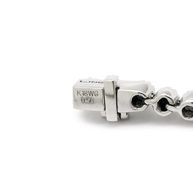 デビアス DE BEERS LINE ダイヤモンド ブレスレット ホワイトゴールド K18WG ダイヤモンド ブレスレット Au750 K18WG LINE テニスブレスレット 0.50ct