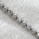 デビアス DE BEERS LINE ダイヤモンド ブレスレット ホワイトゴールド K18WG ダイヤモンド ブレスレット Au750 K18WG LINE テニスブレスレット 0.50ct