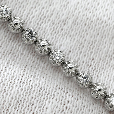 デビアス DE BEERS LINE ダイヤモンド ブレスレット ホワイトゴールド K18WG ダイヤモンド ブレスレット Au750 K18WG LINE テニスブレスレット 0.50ct