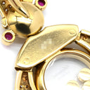 ショパール CHOPARD ハッピーダイヤモンド ピエロ イエローゴールド K18YG ダイヤモンド ルビー エメラルド サファイア ペンダントトップ Au750 18K ルビー エメラルド サファイア