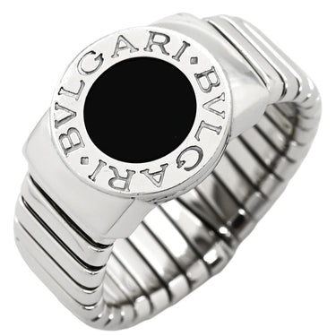 ブルガリ BVLGARI ブルガリブルガリ トゥボガス ブラック×ホワイトゴールド K18WG オニキス リング 指輪 18K 750 18金 17.5号
