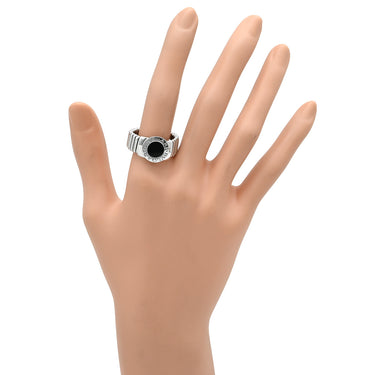 ブルガリ BVLGARI ブルガリブルガリ トゥボガス ブラック×ホワイトゴールド K18WG オニキス リング 指輪 18K 750 18金 17.5号
