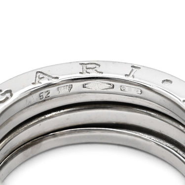 ブルガリ BVLGARI ビーゼロワン B-zero1 2バンドリング ホワイトゴールド K18WG #52 リング 指輪 750 18金 WG 12号