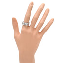 ブルガリ BVLGARI ビーゼロワン B-zero1 2バンドリング ホワイトゴールド K18WG #52 リング 指輪 750 18金 WG 12号