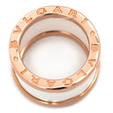ブルガリ BVLGARI ビーゼロワン B-zero1 4バンドリング ホワイト×ピンクゴールド K18PG セラミック #48(JP8) リング 指輪 750PG 18金 ホワイトセラミック 7号