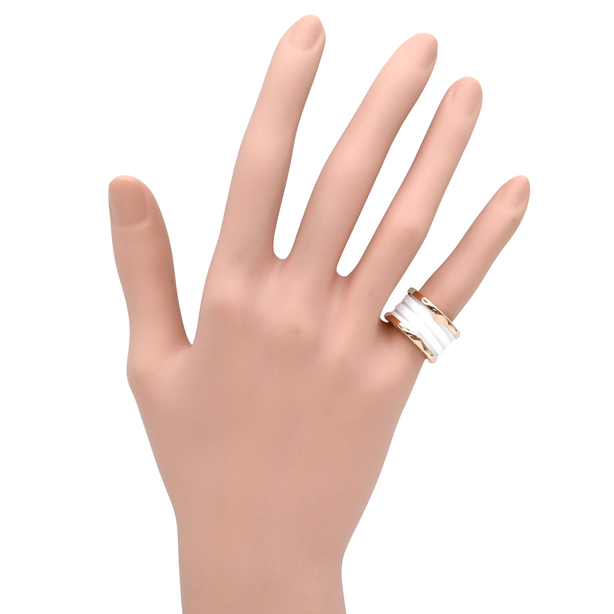 ブルガリ BVLGARI ビーゼロワン B-zero1 4バンドリング ホワイト