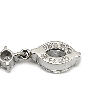 TASAKI TASAKI Y字ダイヤペンダント プラチナシルバー Pt900 ダイヤモンド Pt850(チェーン) ネックレス Pt900×Pt850 ダイヤ 7粒 7石 ティアードロップ Y型