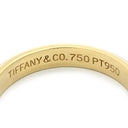 ティファニー Tiffany & Co ミルグレイン バンドリング プラチナシルバー×イエローゴールド Pt950 K18YG リング 指輪 プラチナ PT950 750 YG T＆Co. 16.5号