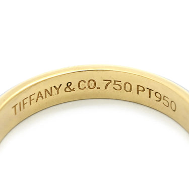 ティファニー Tiffany & Co ミルグレイン バンドリング プラチナシルバー×イエローゴールド Pt950 K18YG リング 指輪 プラチナ PT950 750 YG T＆Co. 16.5号