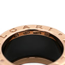 ブルガリ BVLGARI ビーゼロワン B-zero1 4バンド ピンクゴールド×ブラック K18PG セラミック #49 リング 指輪 黒 Au750 18K 18金 9号