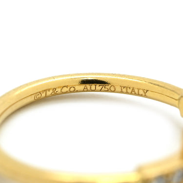 ティファニー Tiffany & Co T ダイヤモンド ワイヤー 60147091 イエローゴールド K18YG ダイヤモンド リング 指輪 T&Co.18K YG Au750 18金 10.5号