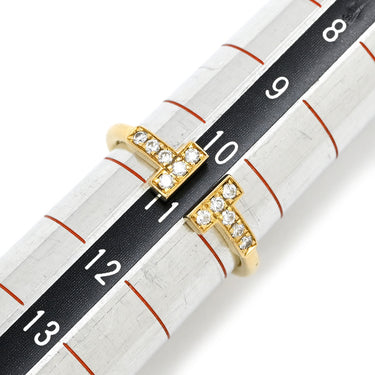 ティファニー Tiffany & Co T ダイヤモンド ワイヤー 60147091 イエローゴールド K18YG ダイヤモンド リング 指輪 T&Co.18K YG Au750 18金 10.5号